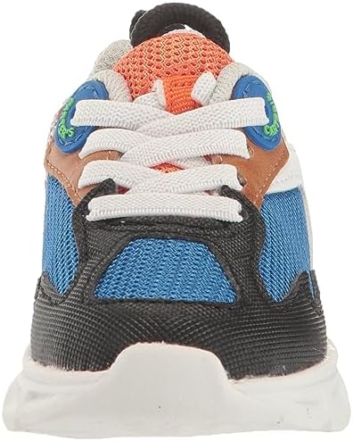 Carter's Kids Adusa Light-Up Sneaker, Blue/Orange, 4 US Unisex Toddler | Image 1
