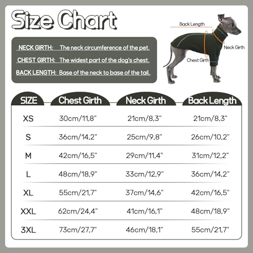 Hjumarayan Hundepullover Kleine Hunde - Dehnbarer Fleece Pullover Kleine Hund, Hundekleidung Warm Rollkragen Hundepulli mit Beinen, Hunde Klamotten für Shih Tzu, Mops, Dunkelgrün L