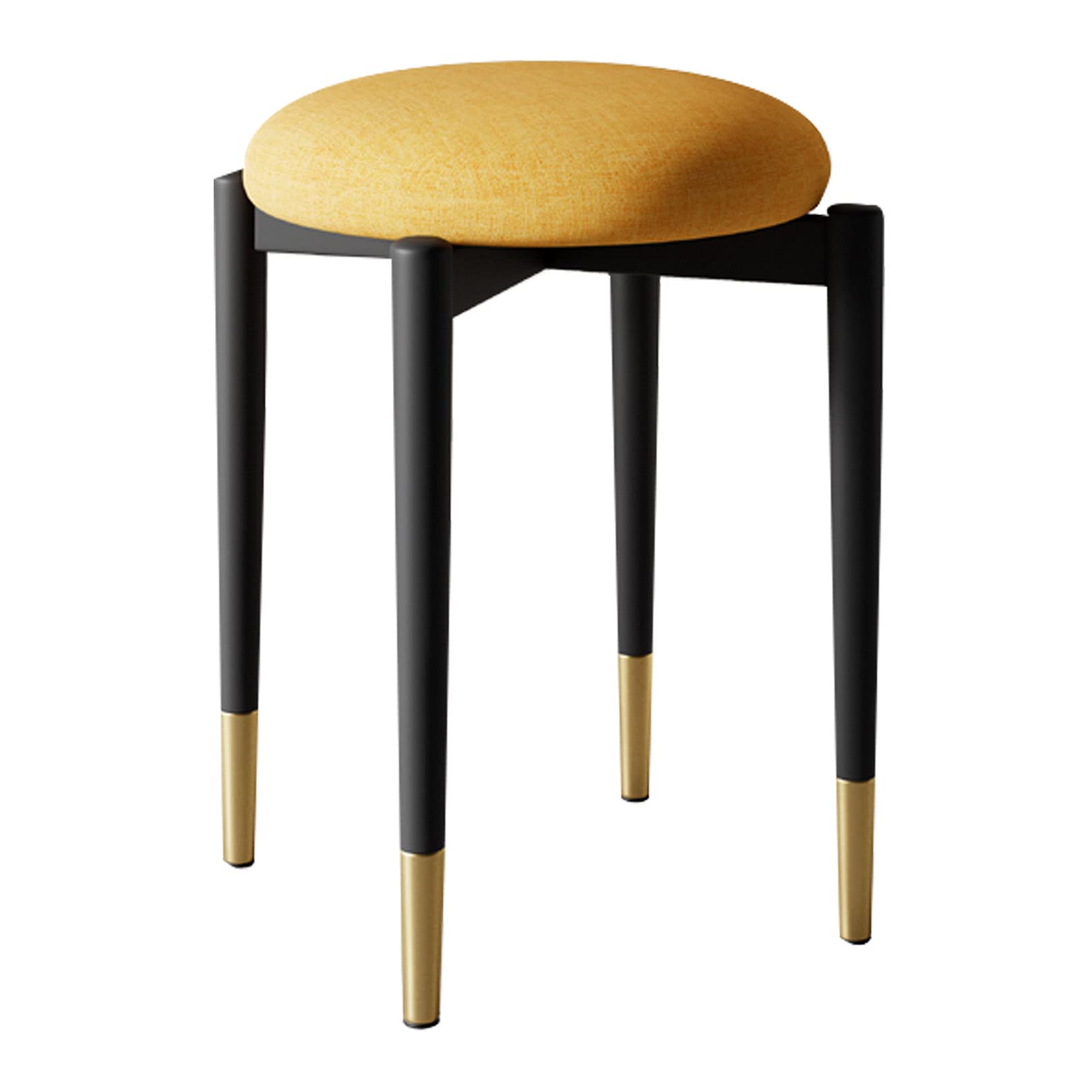 Tabouret de bar jaune en tissu technique pour remplacer les chaises instables