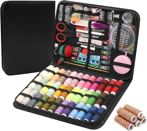 Kit Costura com 229 Peças, Kit de Costura, Agulha de Costura, Linha