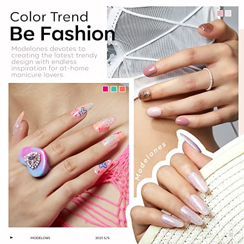 Modelones 24-Piece Comprehensive Gel Nail Polish Kit #TOP7