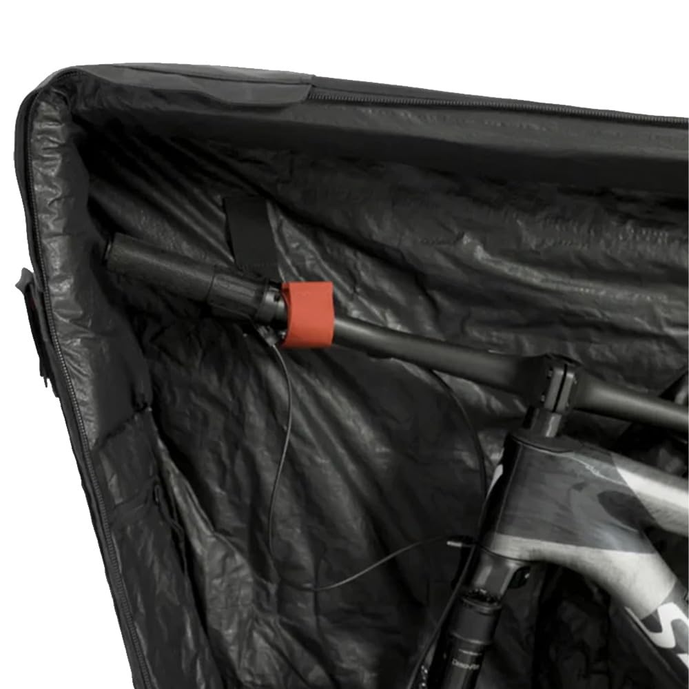 EVOC MOUNTAIN BIKE BAG PRO MTB Fahrrad-Transporttasche (Fahrradkoffer für Mountainbikes bis 130 cm Radstand, besonders leicht, kein demontieren von Lenker / Cockpit, Mountainbike Zubehör), Black