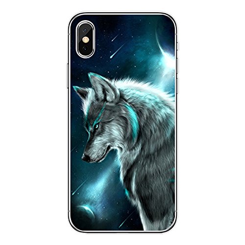 iPhone X Case/iPhone Xs Case-New Cool Animal Pattern Soft TPU Protective iPhone X Case/iPhone Xs Case by FancyCase (Wolf) iPhone X Case/iPhone Xs Case-New Cool Animal Pattern Soft TPU Protective iPhone X Case/iPhone Xs Case by FancyCase (Wolf)
