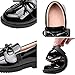 Niña Vestido Zapato Chico Ponerse Oxford Boda Iglesia Microfibra Escuela Uniforme Mocasines Negro Imagen de Niña Vestido Zapato Chico Ponerse Oxford Boda Iglesia Microfibra Escuela Uniforme Mocasines Negro