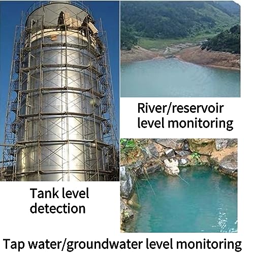 Fafeicy Liquid Level Transmitter 24VDC 4-20mA Output 0-5m Range Stainless Steel IP68 Water Tank Level Sensor for Well Reservoir with 5m Cable - Image 2