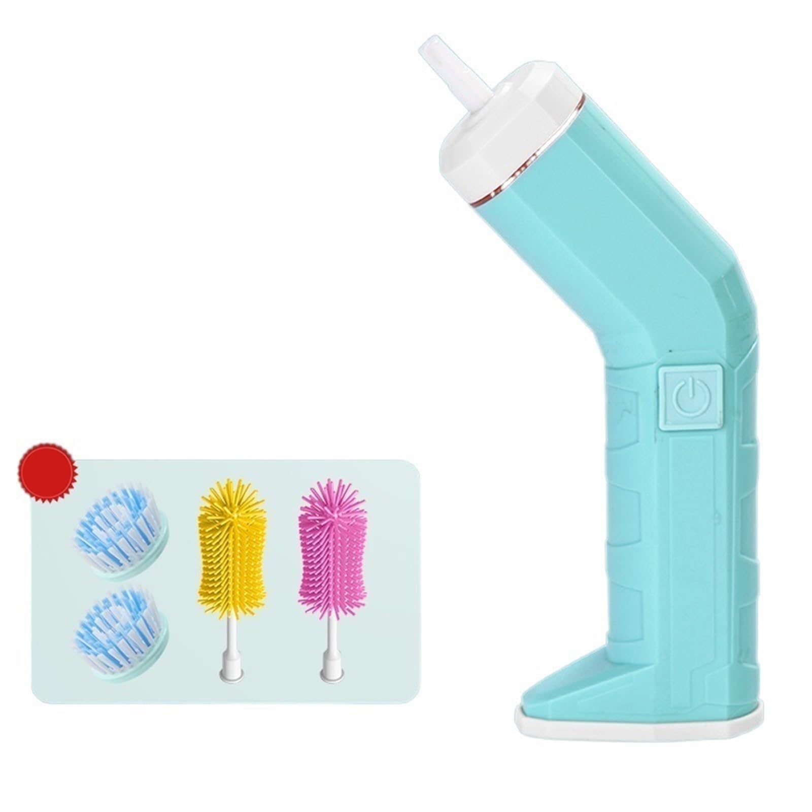 JFGCTYHXY Shoe polisher, handheld shoe washing machine artifact, portable and rechargeable Electric Shoe Poli, Shine Machine(Green)