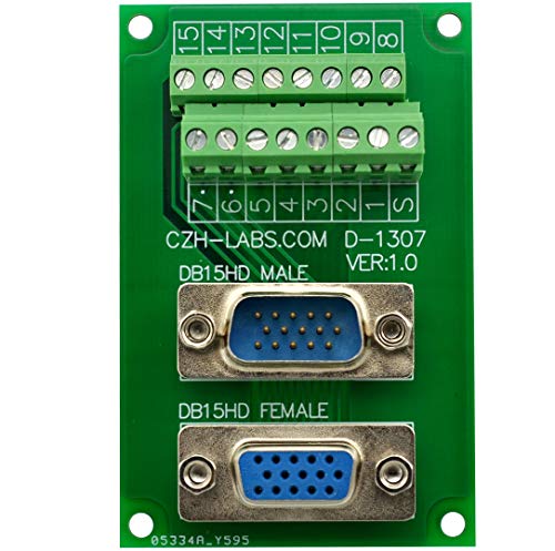 Câble D-SUB DB15HD mâle femelle et son moule breakout pour intégration en armoire