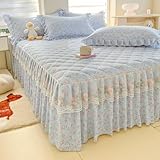 Fonctionnelle et Pratique: Cache avec élégance le fond et le cadre du lit et crée beaucoup d'espace sous le lit, donnez à votre lit un look raffiné.Cette jupe de lit vous laissera avec une sensation de calme et d'ordre.