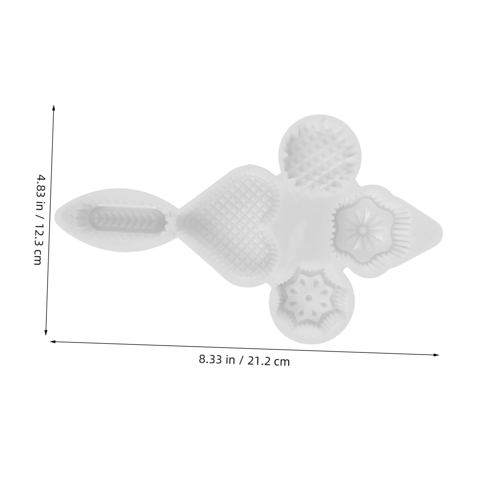 PRETYZOOM 4pcs Moon Cake Press Mold: Multi-pattern Hand Press Baking Tool For Chinese Desserts Bean Paste Cakes - Reusable Pastry Maker