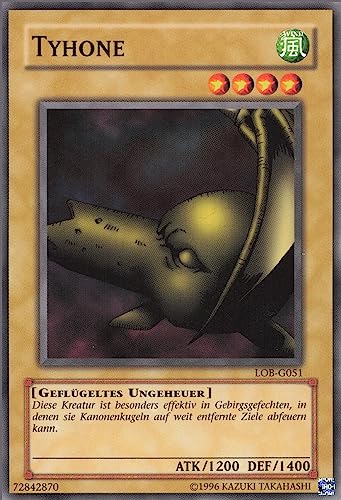 Tyhone (V.1) LOB-DE051 Common Deutsch Near Mint Unlimitiert - Legend of Blue Eyes White Dragon - mit ReCollectibles-Versandschutz - für Yu-Gi-Oh!