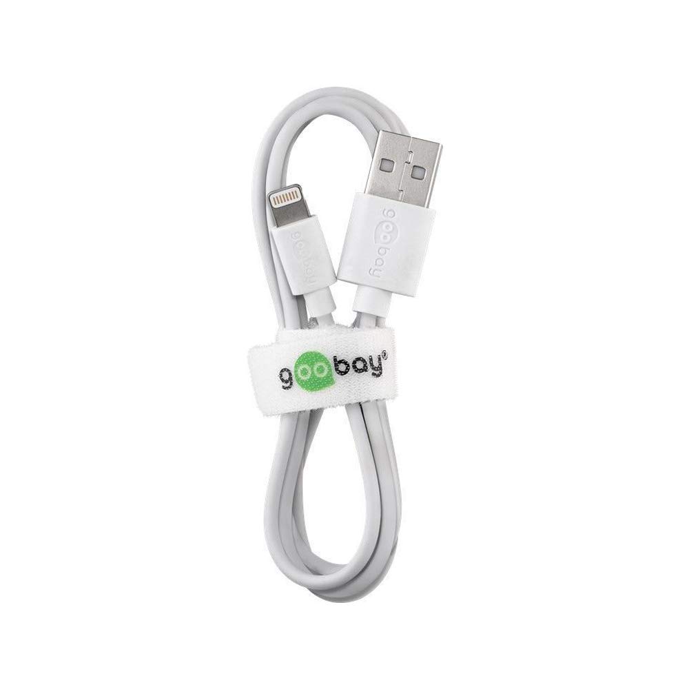 Cavo USB Apple MFi Bianco 1m Per Ricarica E Sincronizzazione - Goobay 43320 - 3