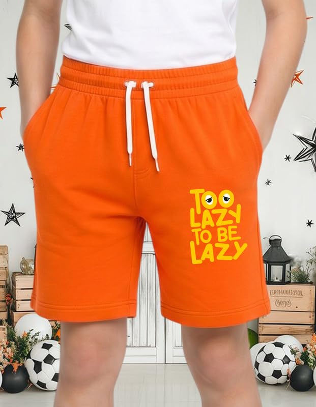 Image of Nusyl Solid & Printed Cotton Blend Shorts for Boys | Comfortable Casual Shorts | Soft Breathable Fabric with Elastic Waistband | Relaxed Fit | 2-16 Years | Multiple Colors