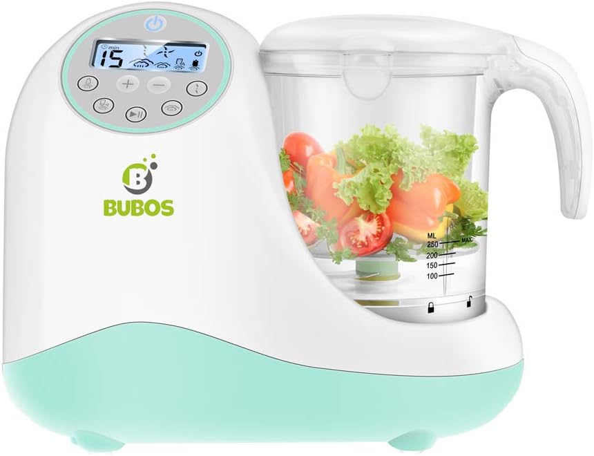 Baby Food Maker and Processor with 5 in 1 Function, Clear Touch Control Panel with LCD Display, Auto Shut-Off, BPA Free