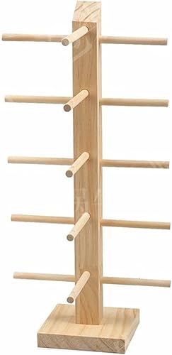 TANG SONG Soporte de exhibición de vidrio de madera maciza Soporte de exhibición de gafas de sol Estante de exhibición de vidrio de madera doble disponible en Yaxa Costa Rica