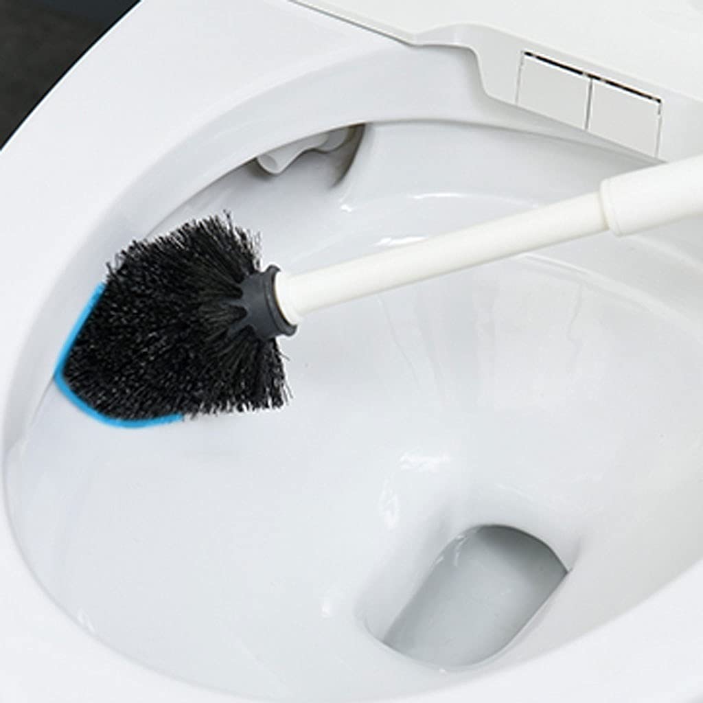 Escobilla Baño/Escobilla y Portaescobillas de Baño Escobillero de pared con mango largo, escobilla de baño, diseño minimalista moderno, escobilla de baño, limpieza del hogar, juego de escobillas de ba