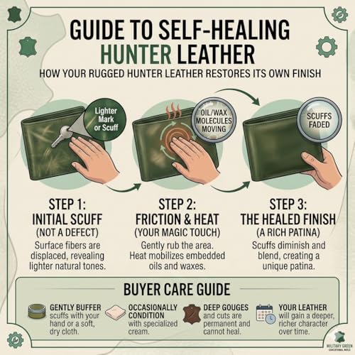 Image of TANSTITCH Slim Leather Wallet || Small,Compact, Minimalist & Thin Wallet || RFID Protected || Front Pocket Carry (Green)