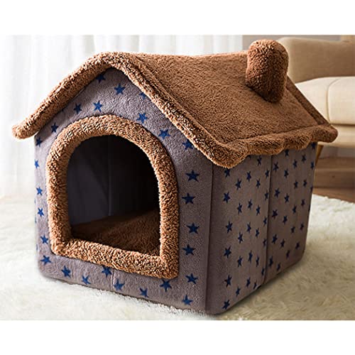 人気 猫 ハウス 犬 家 ペット ハウス 暖かい ふわふわ 洗える 家のタイプ 猫 ベッド 犬 ベッド 子猫と子犬のために 保温防寒 冬 ペット用品 (S, A-04)