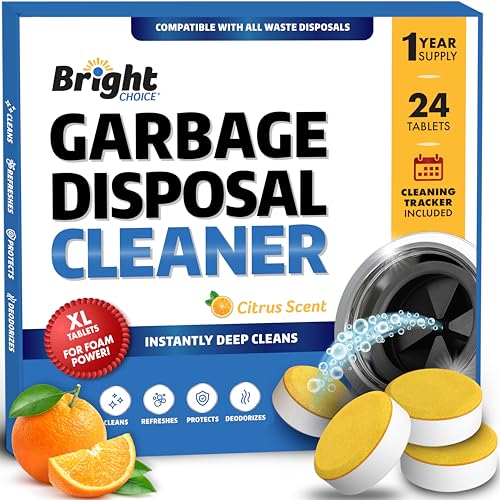 Garbage Disposal Cleaner & Deodorizer Tablets 24 Pack