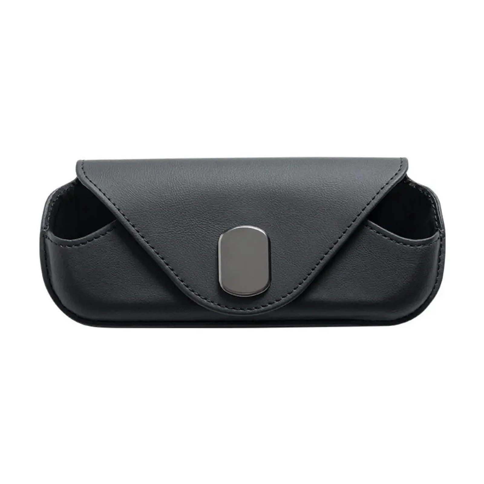 Bolsa Gafas Montada En El Coche con Clip Al Desgaste Práctico Organizador Estable Funda Magnética Universal Visera Solar Tarjetas Estuche para Gafas De Sol Coche(Gray)