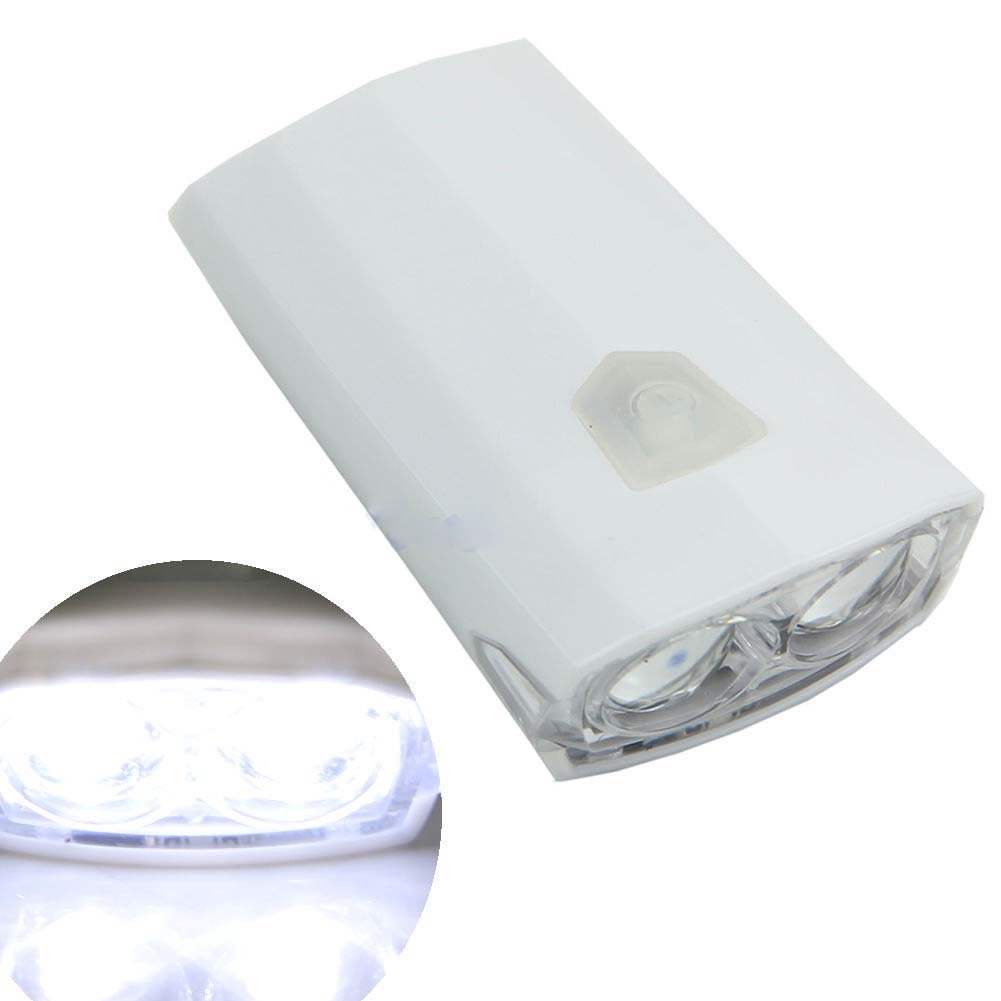 Schrodinger15 10029 RAYPAL White LED Bicycle Cycle Front Head Light USB Rechargeable