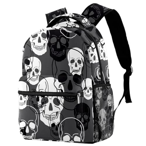 Sac à dos d'école ergonomique fini le désordre pour adolescents au style gothique chic
