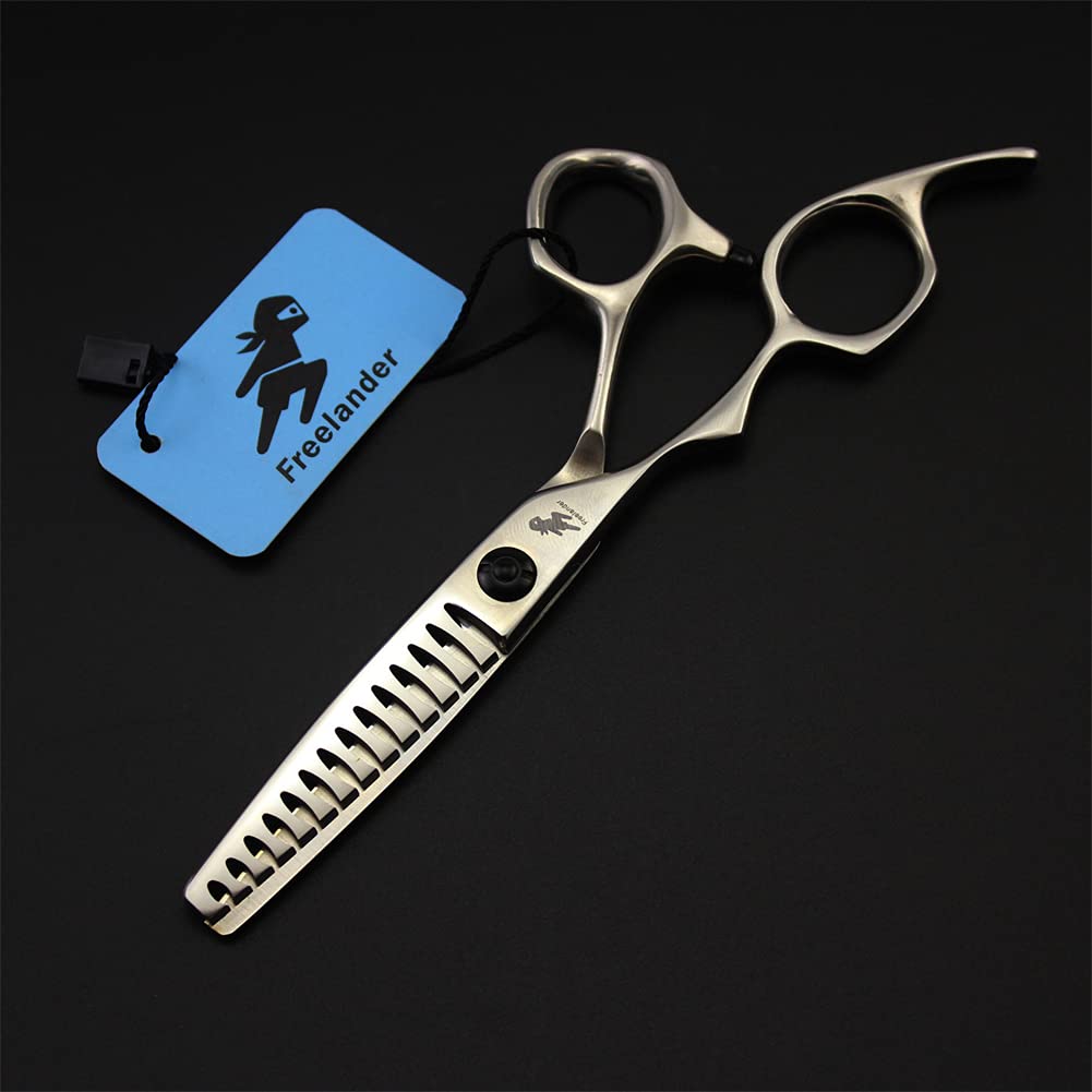 Ciseaux De Coupe De Cheveux Professionnels À Main Gauche De 6,0 Pouces, Cisaille À Dents en Acier Inoxydable 440C, pour Le Coiffage, La Coupe, La Coupe De Cheveux Et La Superposition