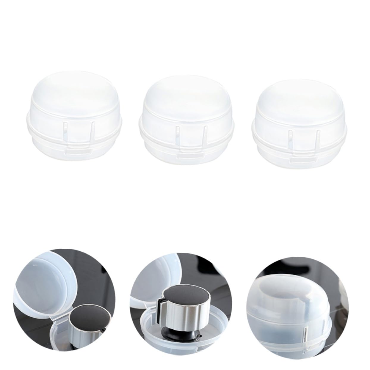 Stove Knob Covers for Safety 7 Pack Easy to View Temperature Childproof Heatproof and Stylish for Kitchen