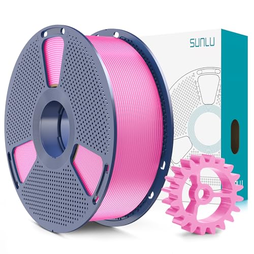 Image of SUNLU PLA+2.0 3D Printer Filament, Upgrade PLA+ Filament 1.75mm, Tougher and Stronger, Neatly Wound PLA Plus Filament, Dimensional Accuracy + /-0.02mm, 1KG Spool(2.2lbs), Pink