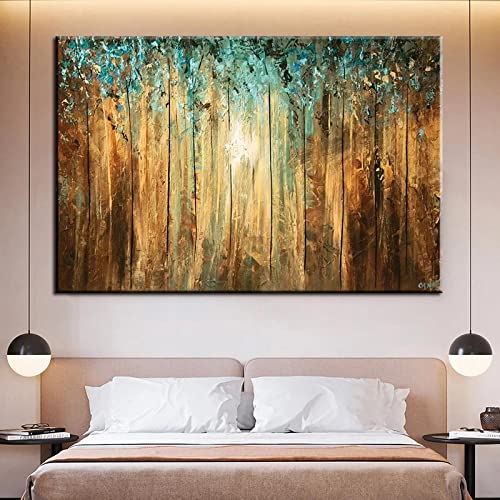 Peinture abstraite sur toile minimaliste 60x80 cm sans cadre pour decoration murale