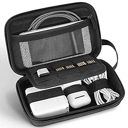 [Grande Capacità] Custodia da trasporto rigida portatile in EVA, per viaggiare e lavorare. Spazio sufficiente per riporre caricabatterie, cavi, power bank, mouse, penna stilo, auricolari, scheda SD, unità flash USB e altri accessori elettronici del t...