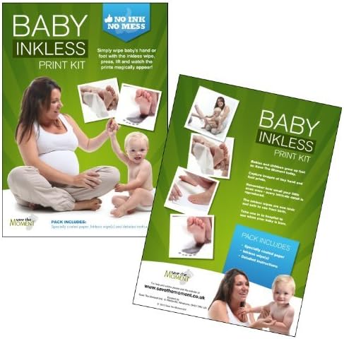 Deluxe Inkless Wipe Hand and Foot Print Kit