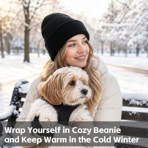 Image of NPJY Unisex Beanie for Men and Women Knit Hat Winter Beanies