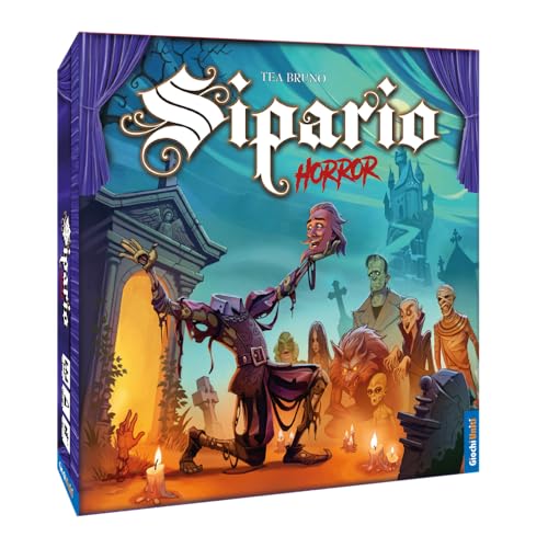 Giochi Uniti - Sipario Horror – Gioco da tavolo, 4-10 Giocatori, 8+ Anni, GU864, Edizione italiana