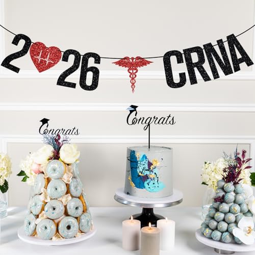 2026 CRNA Banner, Congrats CRNA Sign, Nursing School Graduation Party Decor by GJdundun - Used condition - Image 5