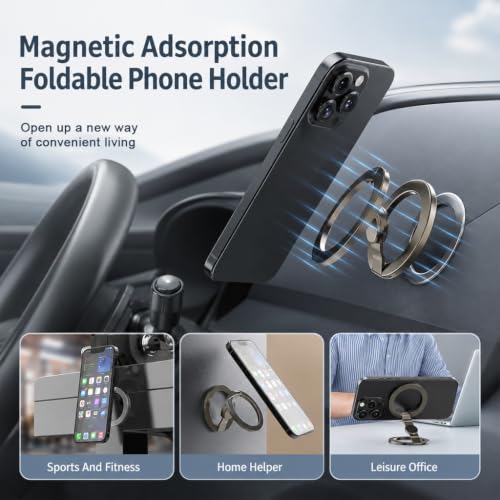 Image of ZORBES 2 in 1 Fidget Swirl Phone Holder Grip Dual Sided Magnet Rings
