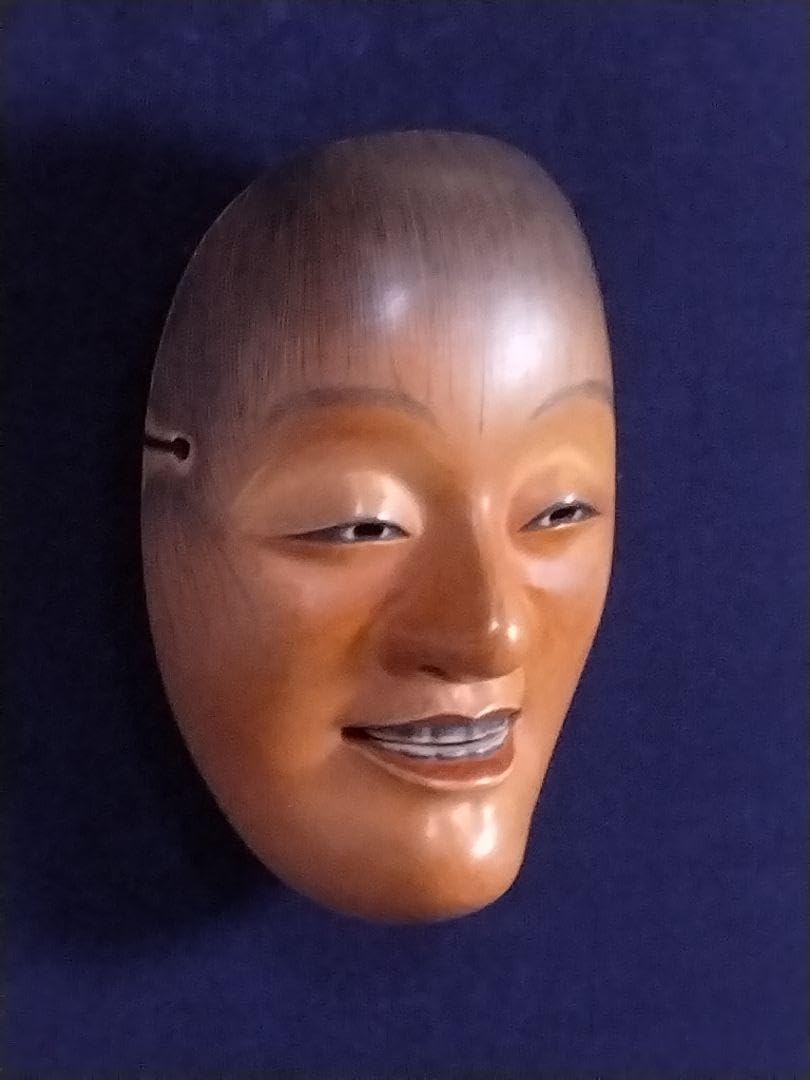 能面   木彫り   猩々 能面 木彫り 猩々