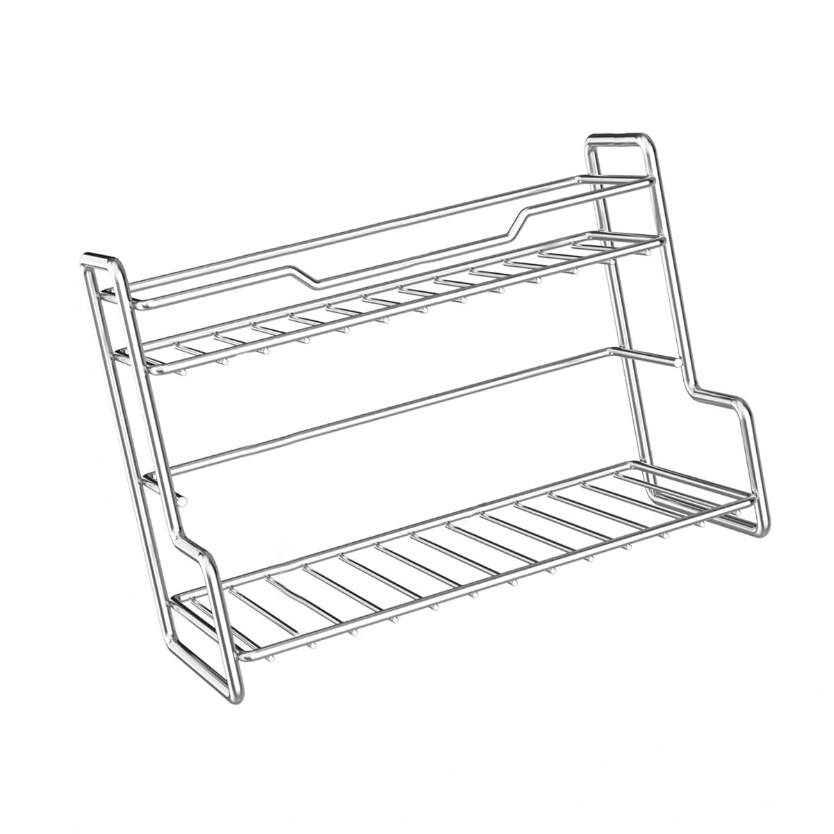 Tsophreniq Space Saving Designs Efficient Stainless Steel Storage Shelf for Bedroom and Kitchen Supplies Contemporary Designs Space Saving Solution
