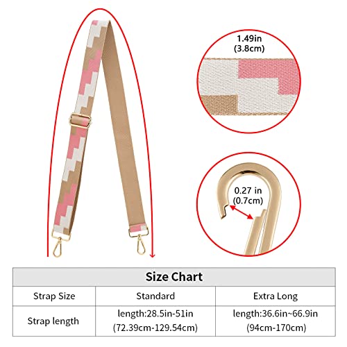 Image of ZOOEASS Wide Shoulder Strap Adjustable Replacement Belt Crossbody Canvas Bag Handbag