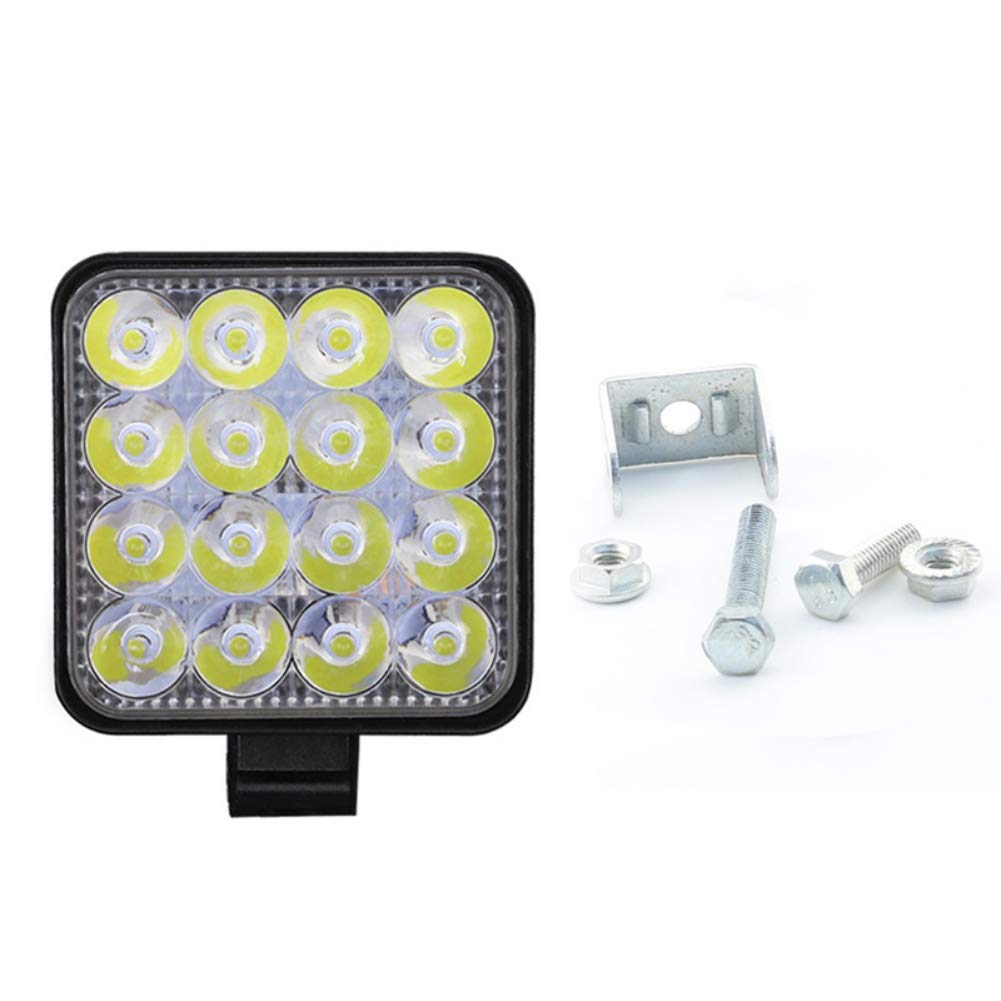 onewell Car Modification Parts Aluminum Mini LED Light Spot Beam Square Work Auxiliary Light Off Road Light