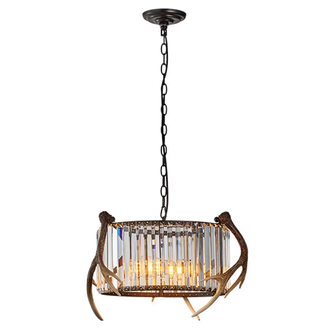 KXEcoLife E27 Scandinavian light luxury chandelier, creative retro for living room restaurant bar B&B cafe card holder lamps and lanterns,L