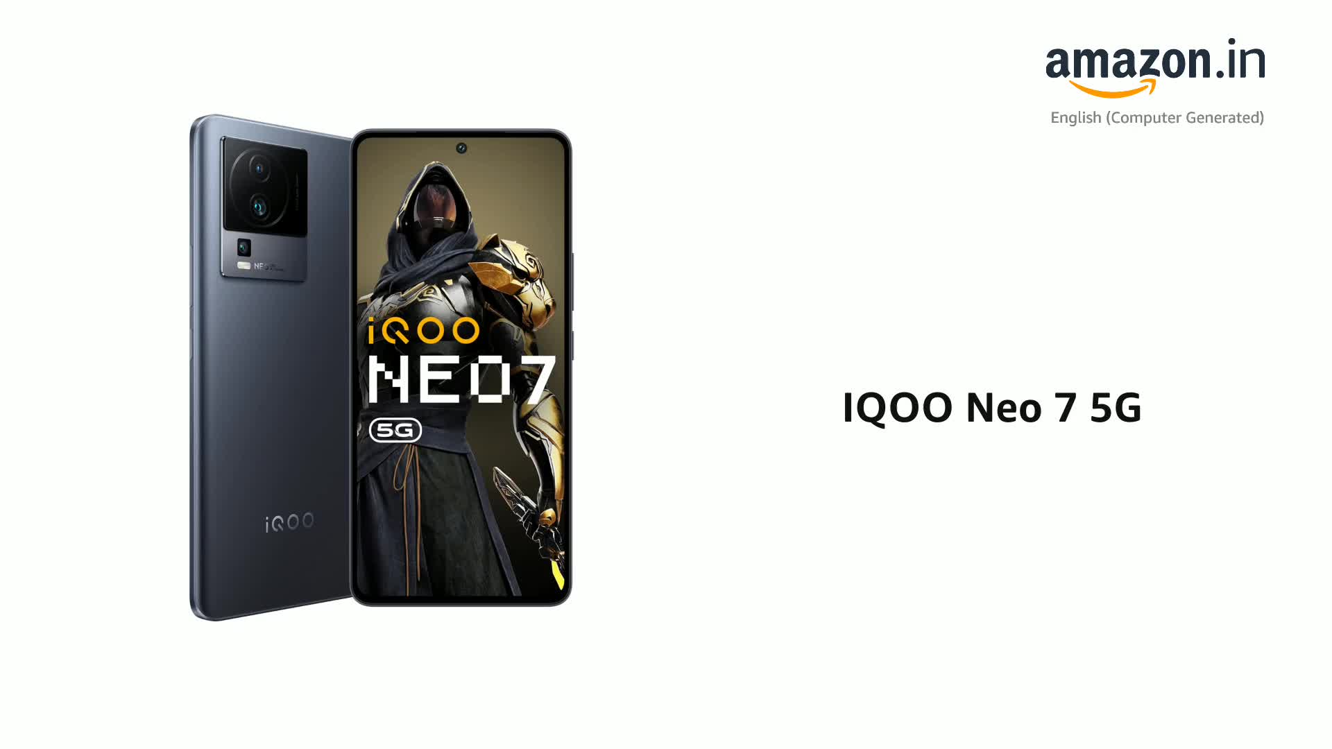【未開封】イノセンス インターナショナルバージョン Type MOTOKO Refurbished) iQOO Neo 7 5G (Interstellar Black, 12GB RAM, 256GB