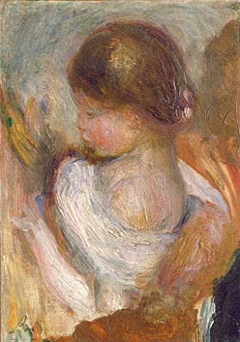 Tableau Jeune fille lisant de Renoir - Impression d'art sur toile 60x90cm