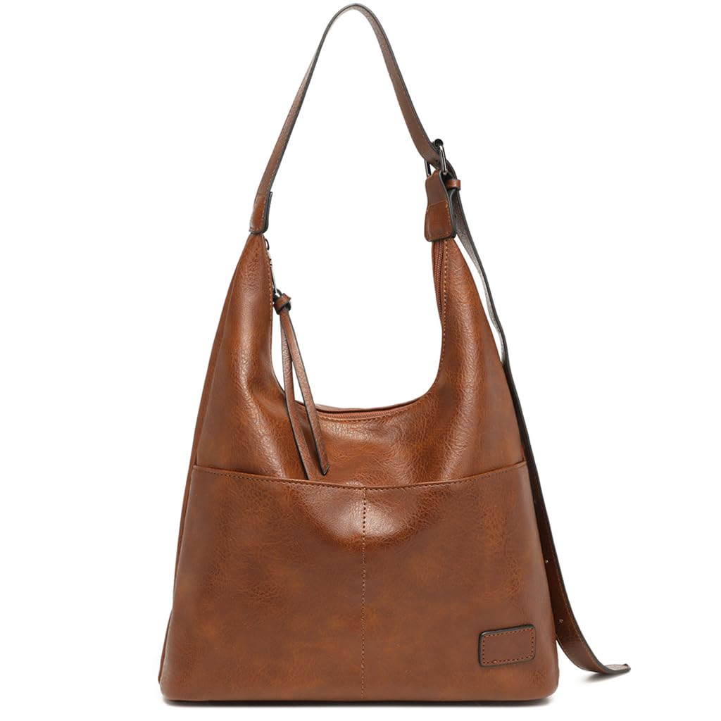 PALAY® Fashion Women Shoulder Bag Hang Bag Vintage Brown PU Soft Leather Shoulder Bag Large Casual Bag Day Bag Travel Shoulder Bag, 31x12x35cm (B0D5YK4V6W) Amazon Price History, Amazon Price Tracker