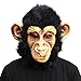 CreepyParty Festa in Costume di Halloween Maschera in Lattice a Testa di Animale Scimmia Gorilla