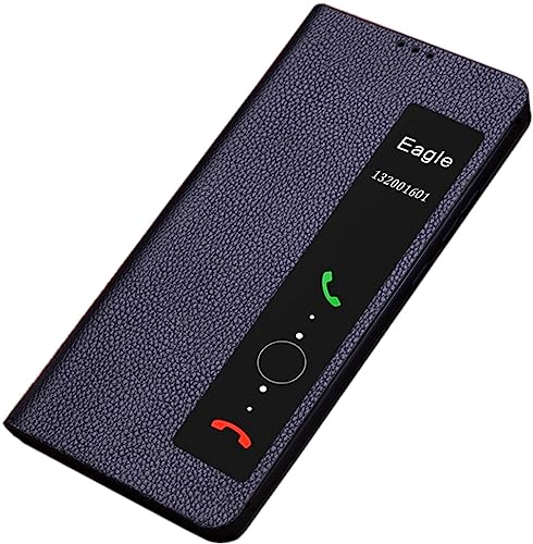 Étui pour Huawei Mate 50 RS coque en cuir intelligent noir