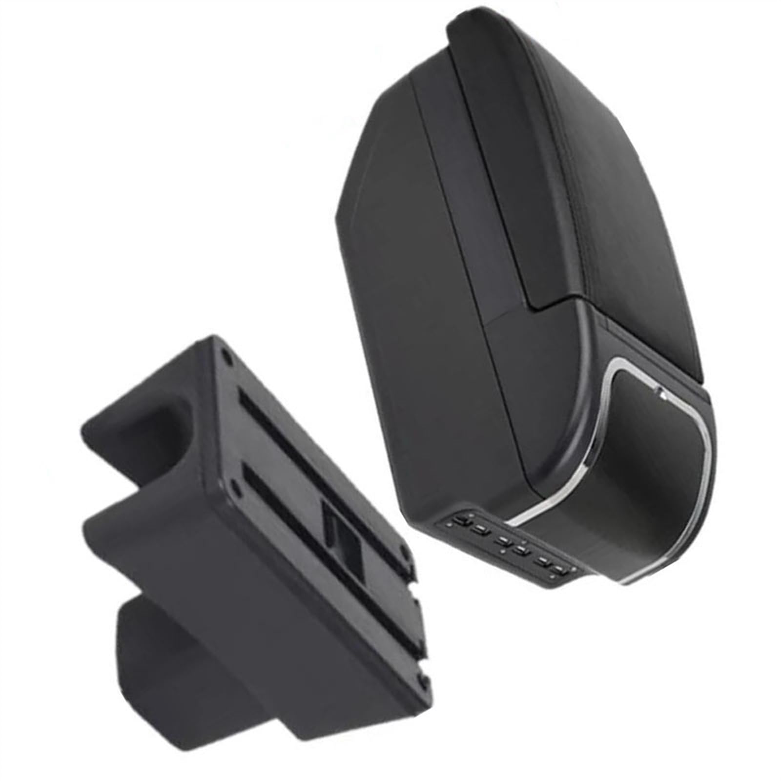 Bracciolo Auto Per Suzuki Swift 2005-2023 – Console Centrale Con Portaoggetti E USB (Modello C2, 7 Porte USB)