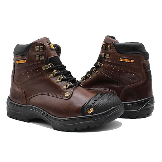 Bota Coturno em Couro Legítimo e Biqueira