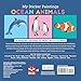 My Sticker Paintings: Ocean Animals: 10 Magnificent Paintings (Happy Fox Books) For Kids 6-10 - Jellyfish, Dolphins, Penguins, Sharks, and More, with 30 to 140 Removable, Reusable Stickers per Design