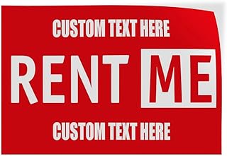 Custom Decal Stickers Multiple Sizes Rent Me #1 Outdoor Advertising Printing W Industrial Vinyl Safety Sign Label Rentals Personalized Text Here 10x7Inches