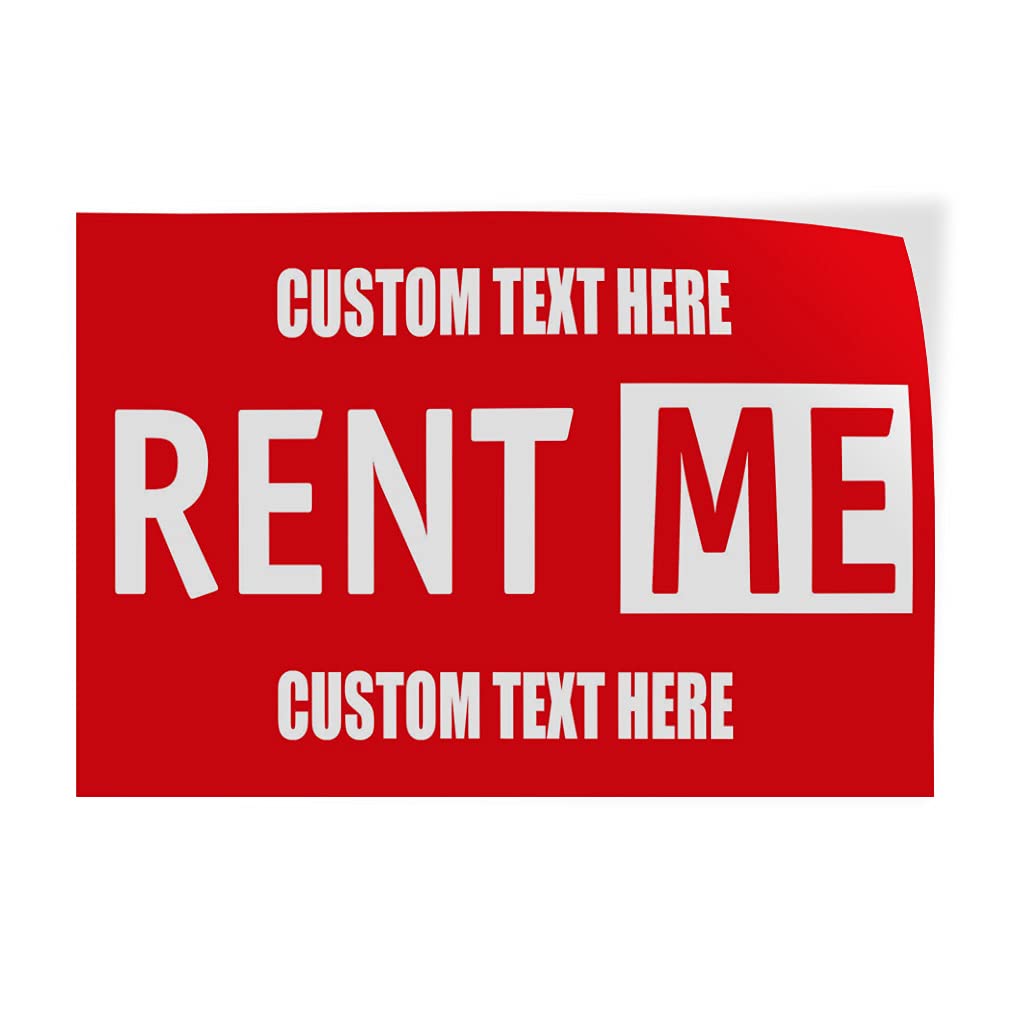 Custom Decal Stickers Multiple Sizes Rent Me #1 Outdoor Advertising Printing W Industrial Vinyl Safety Sign Label Rentals Personalized Text Here